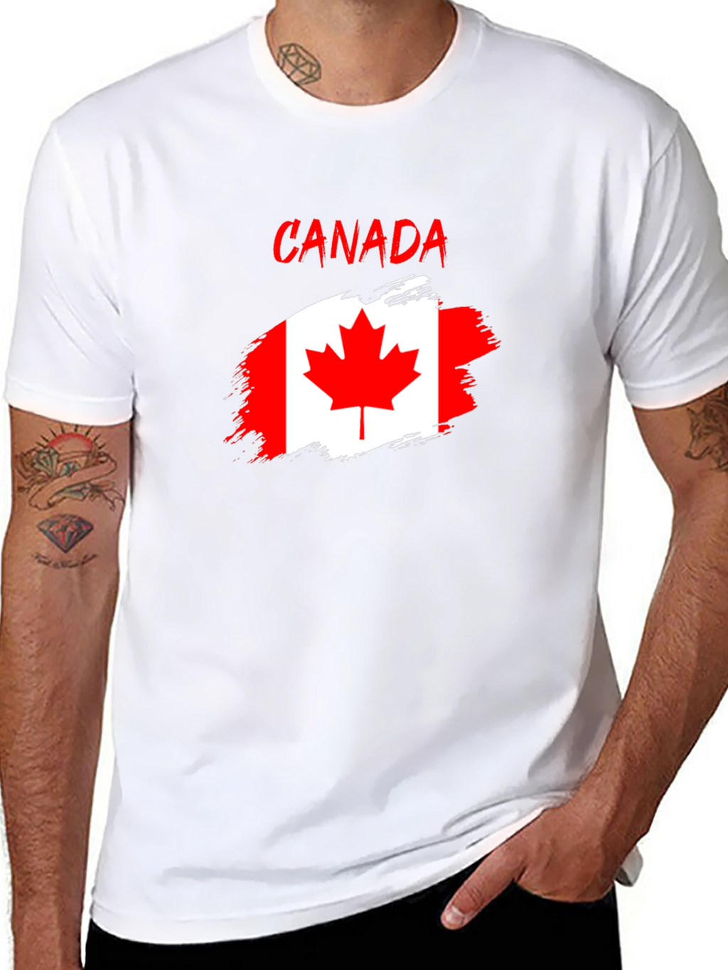 Canada Flag T-Shirt - Distressed Graphic Tee