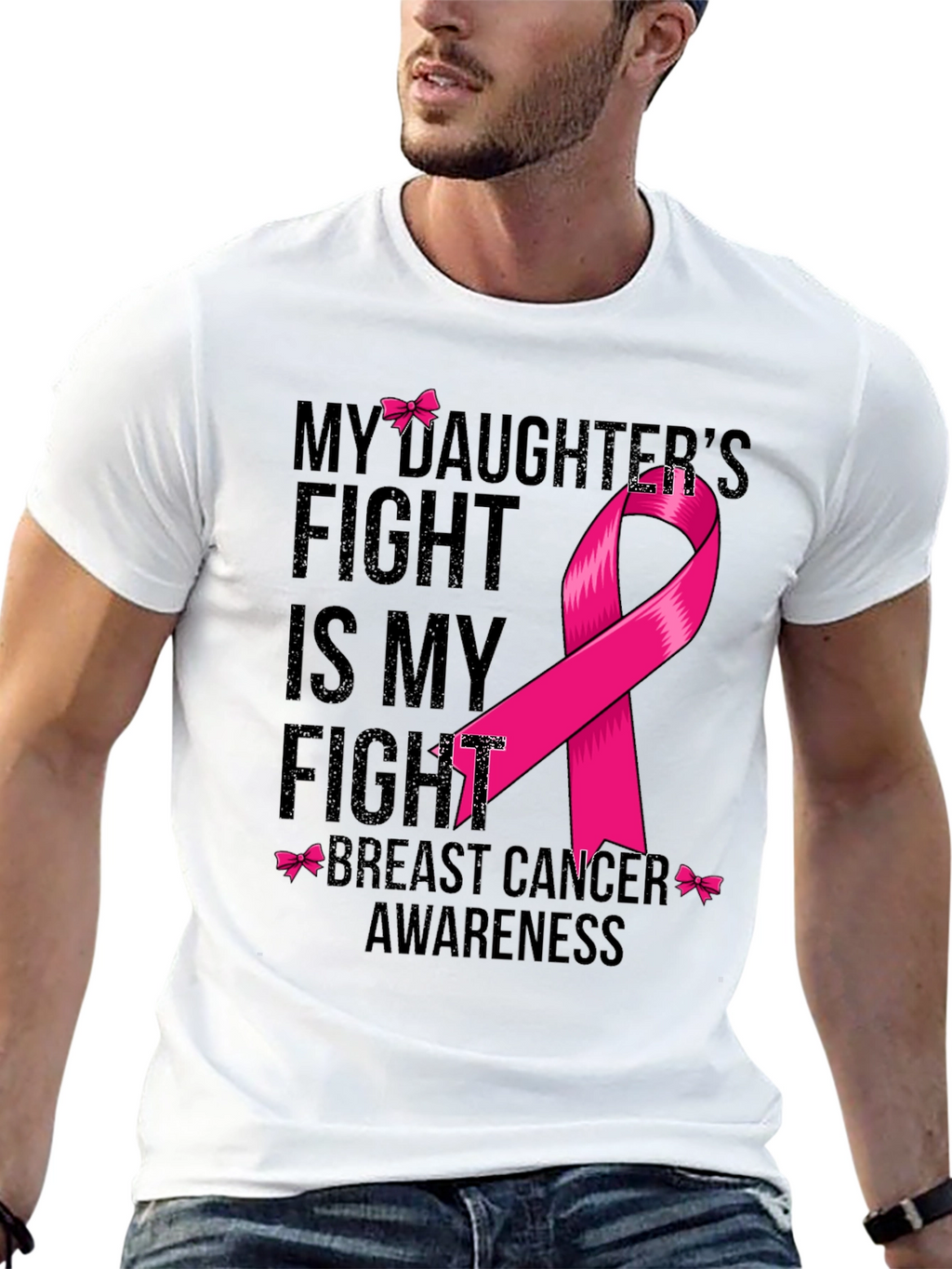 Breast Cancer Awareness T-Shirt - My Daughters Fight