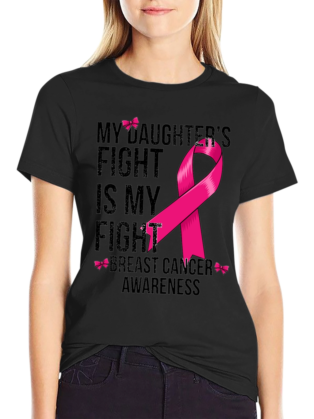 Breast Cancer Awareness T-Shirt - My Daughters Fight