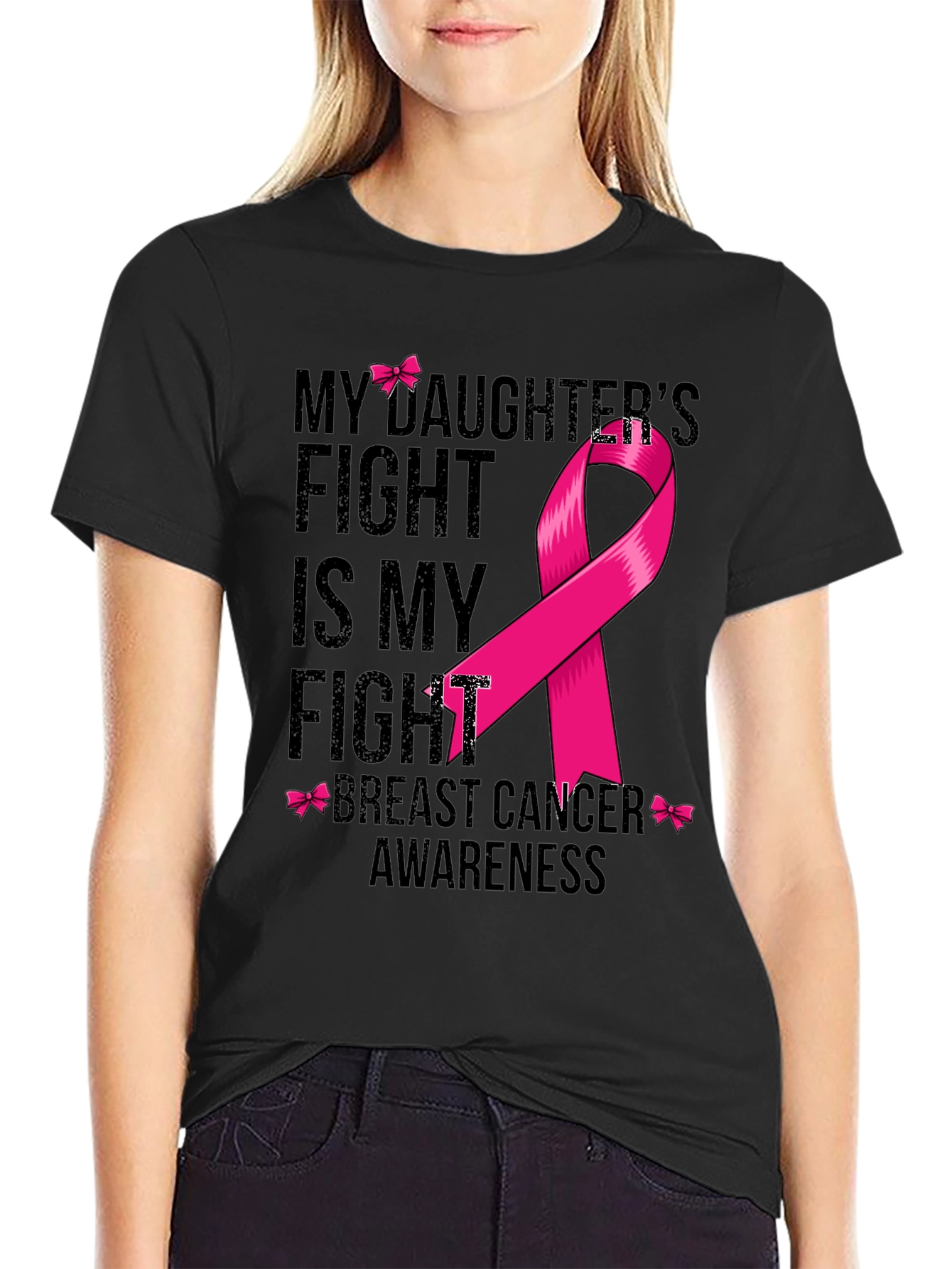 Breast Cancer Awareness T-Shirt - My Daughters Fight