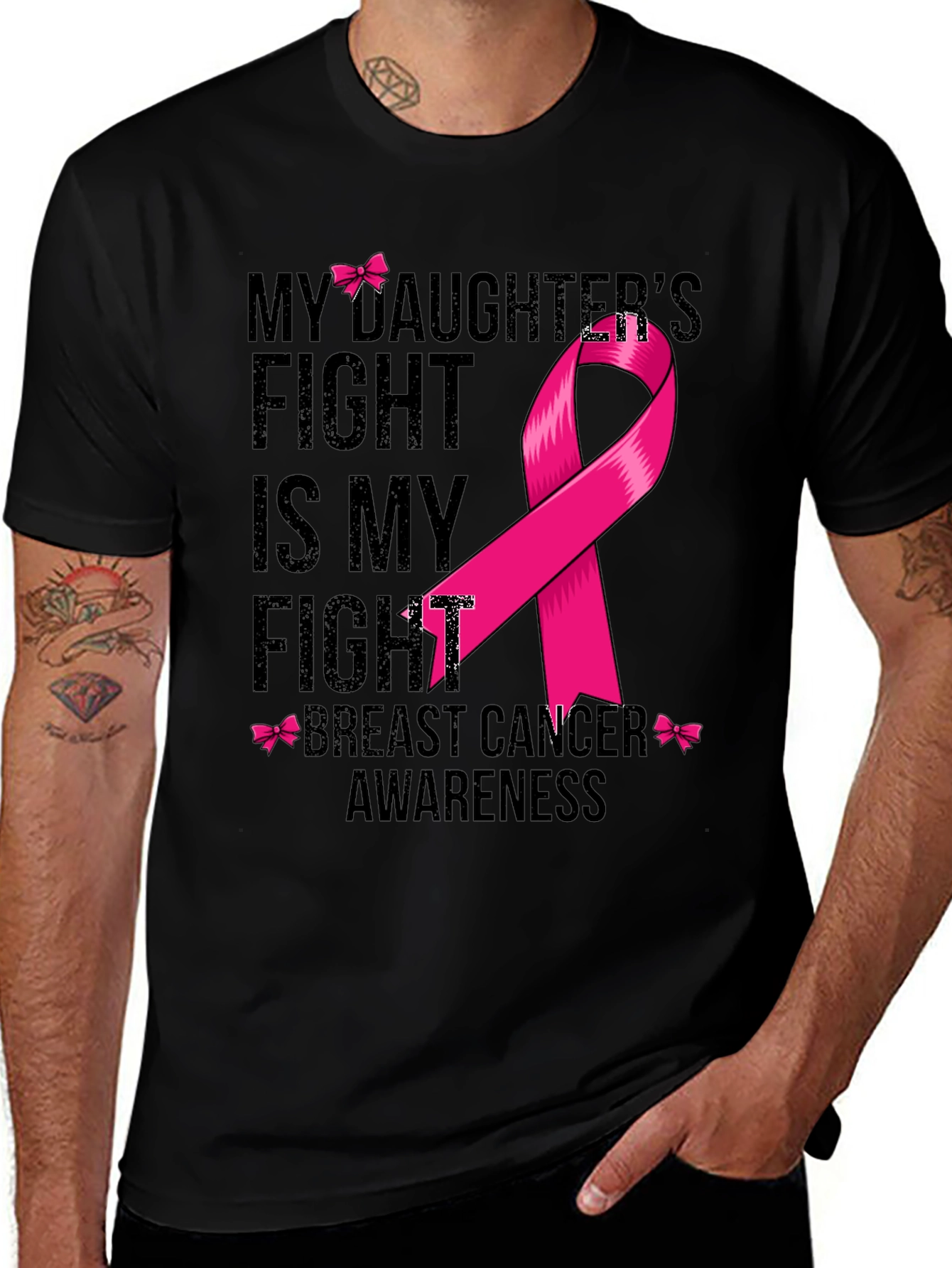 Breast Cancer Awareness T-Shirt - My Daughters Fight
