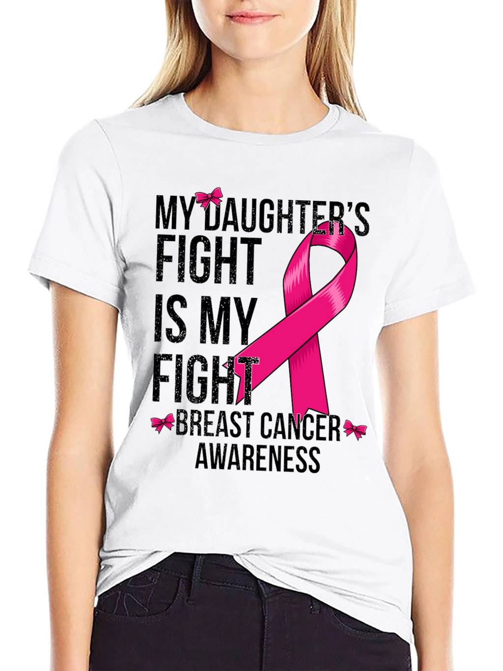 Breast Cancer Awareness T-Shirt - My Daughters Fight