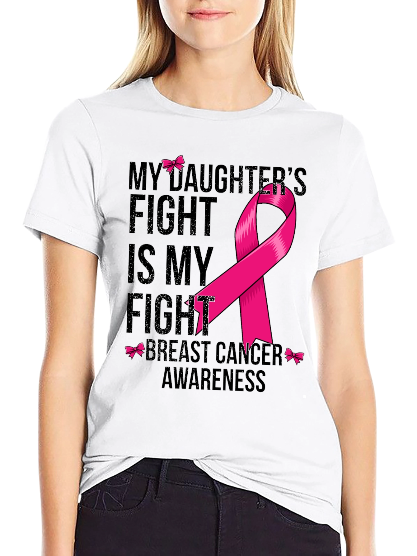 Breast Cancer Awareness T-Shirt - My Daughters Fight