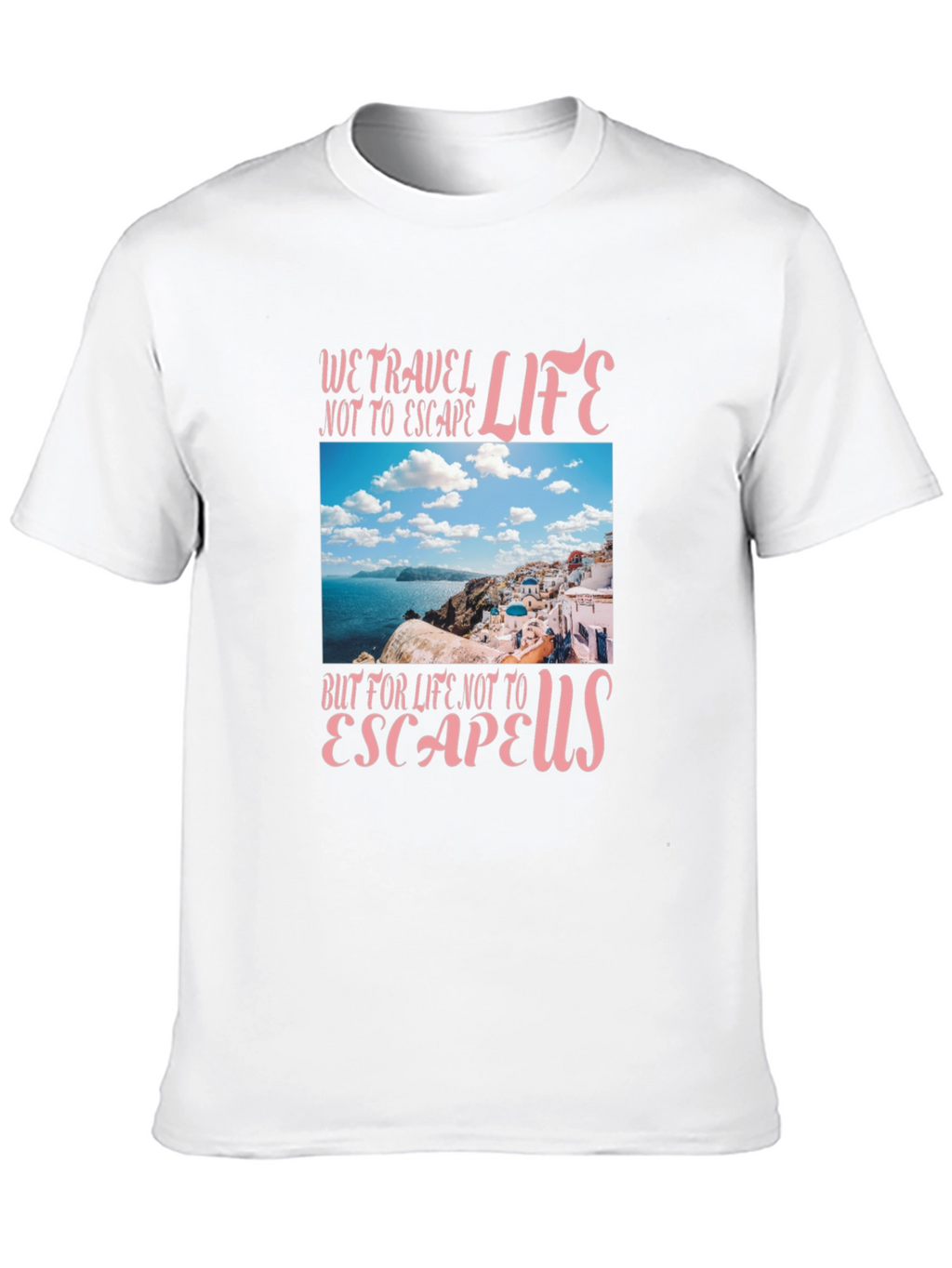 Travel Life Graphic T-Shirt - Black