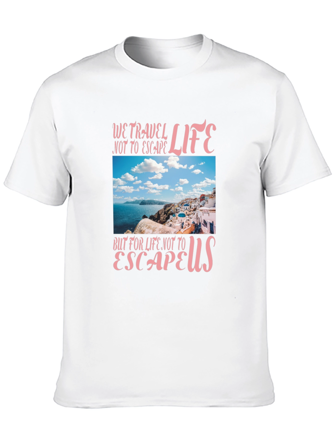 Travel Life Graphic T-Shirt - Black