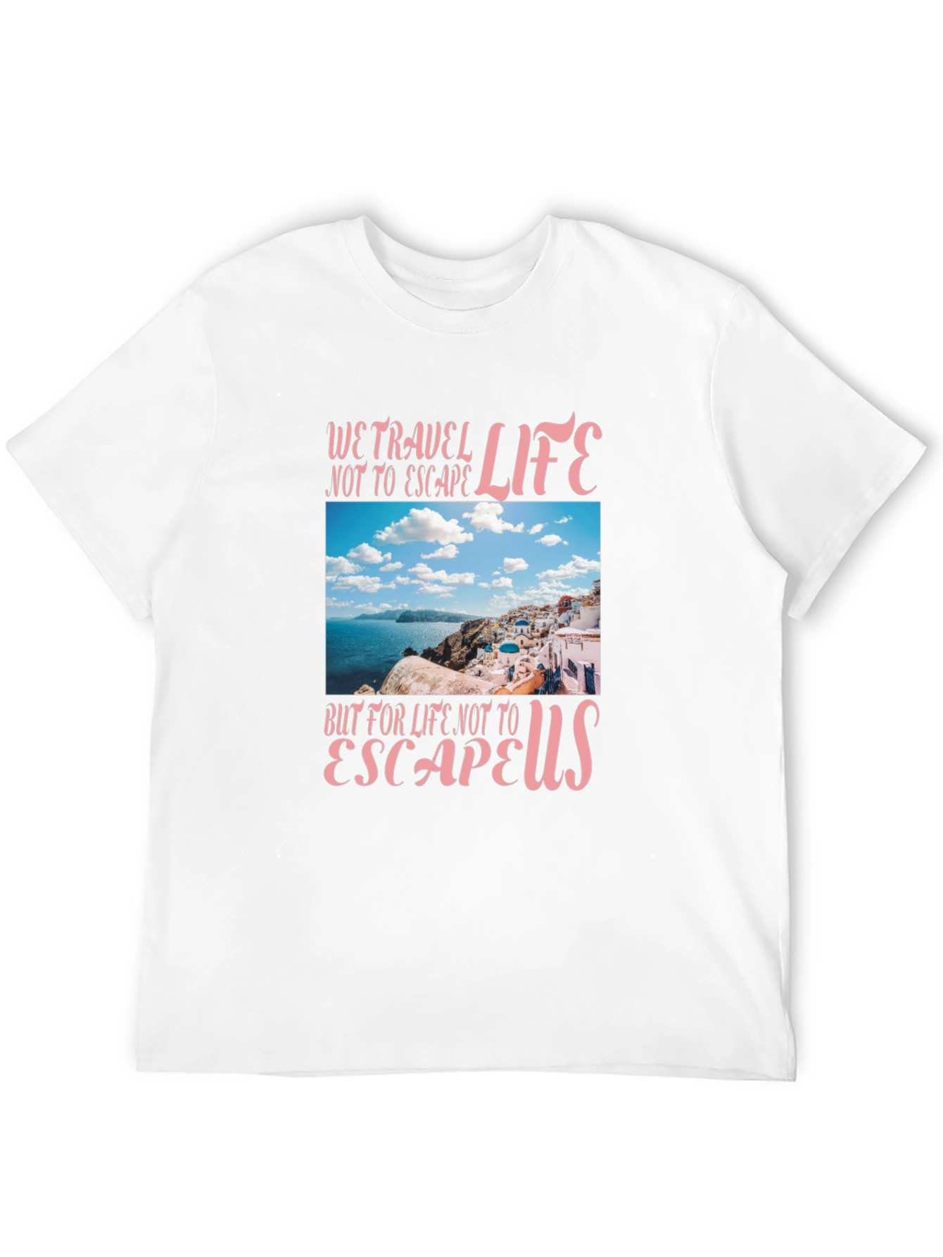 Travel Life Graphic T-Shirt - Black