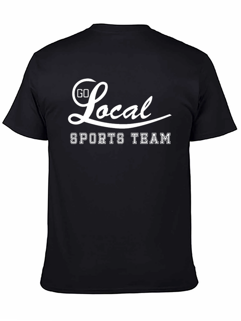 Go Local Sports Team Graphic T-Shirt - Black