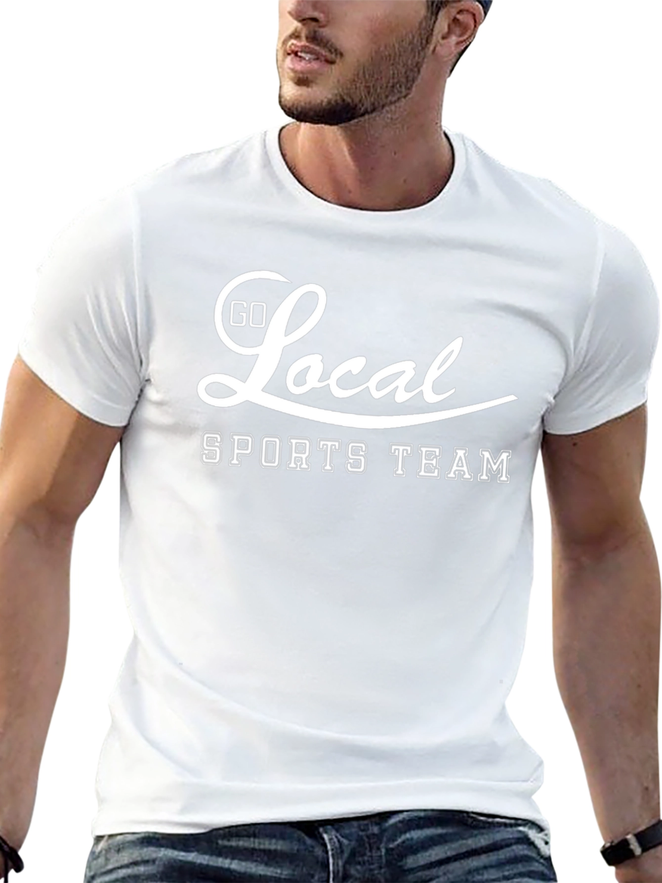 Go Local Sports Team Graphic T-Shirt - Black