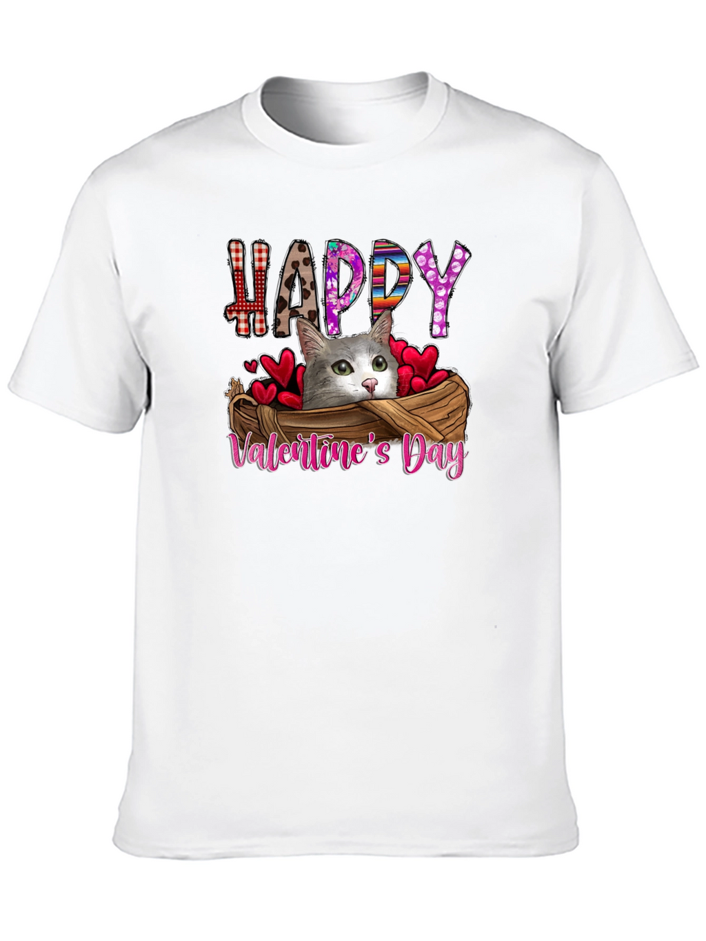 Happy Valentines Day Cat T-Shirt