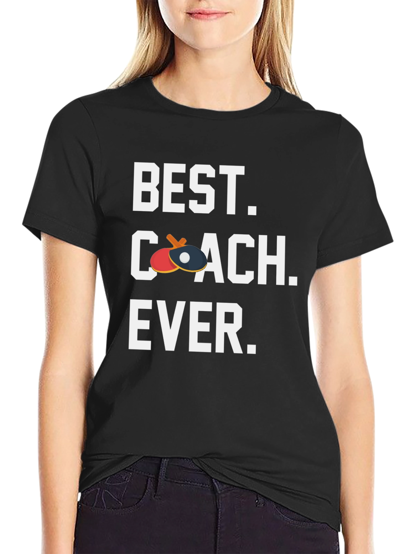 Best Coach Ever T-Shirt - Table Tennis Ping Pong