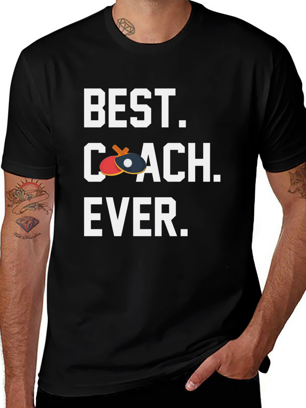 Best Coach Ever T-Shirt - Table Tennis Ping Pong