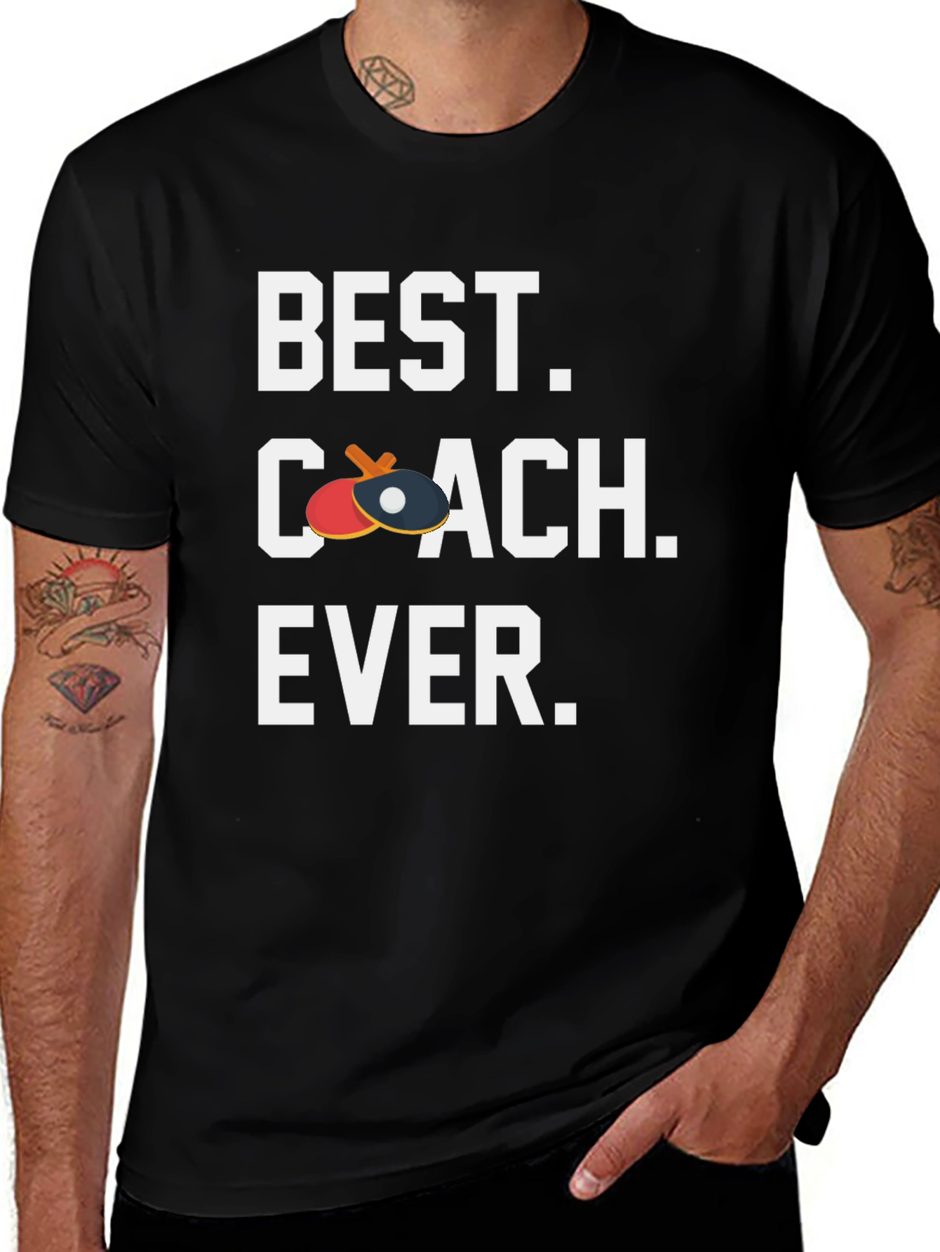 Best Coach Ever T-Shirt - Table Tennis Ping Pong