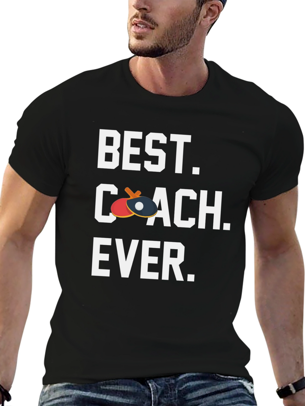 Best Coach Ever T-Shirt - Table Tennis Ping Pong