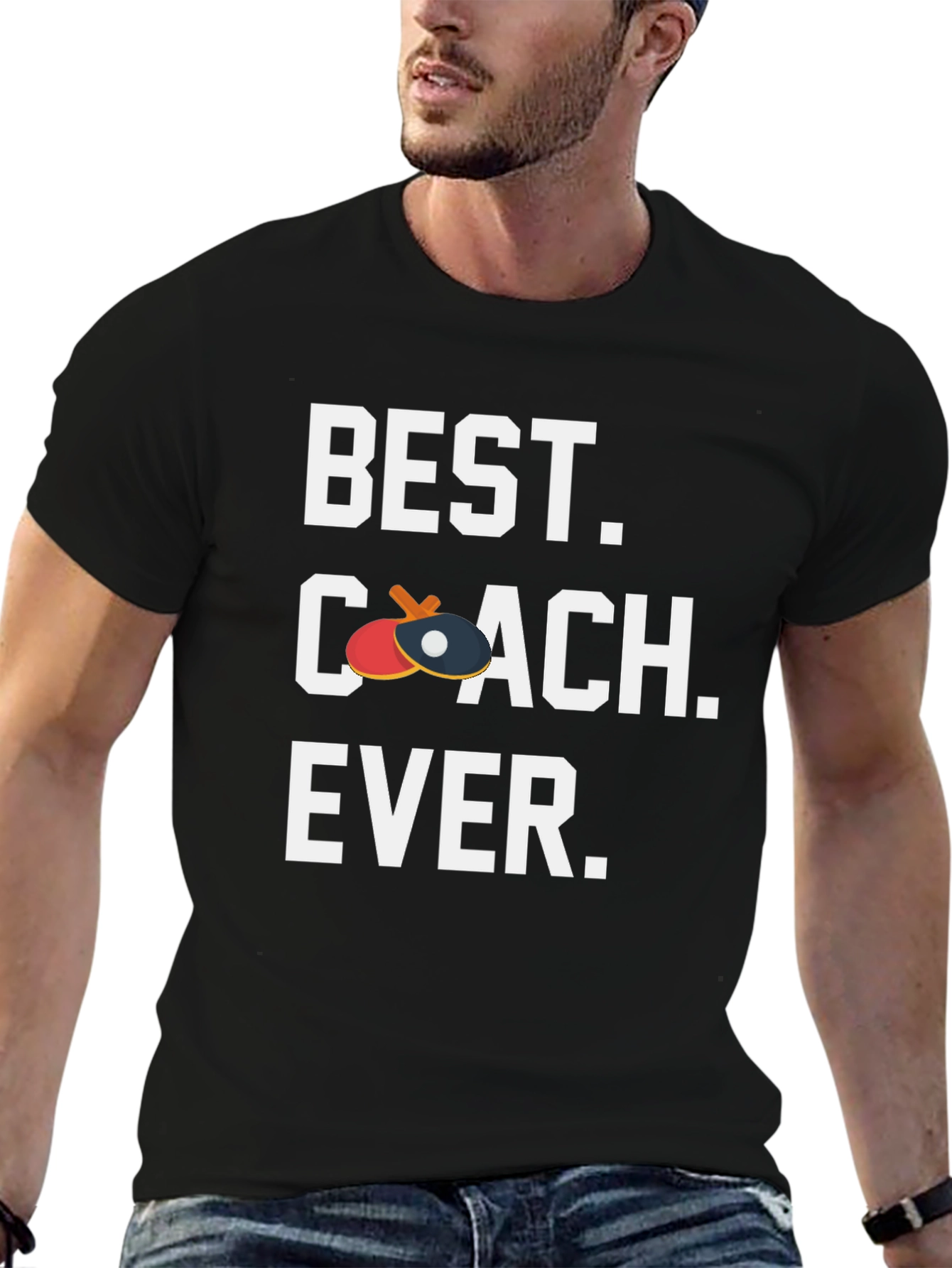 Best Coach Ever T-Shirt - Table Tennis Ping Pong