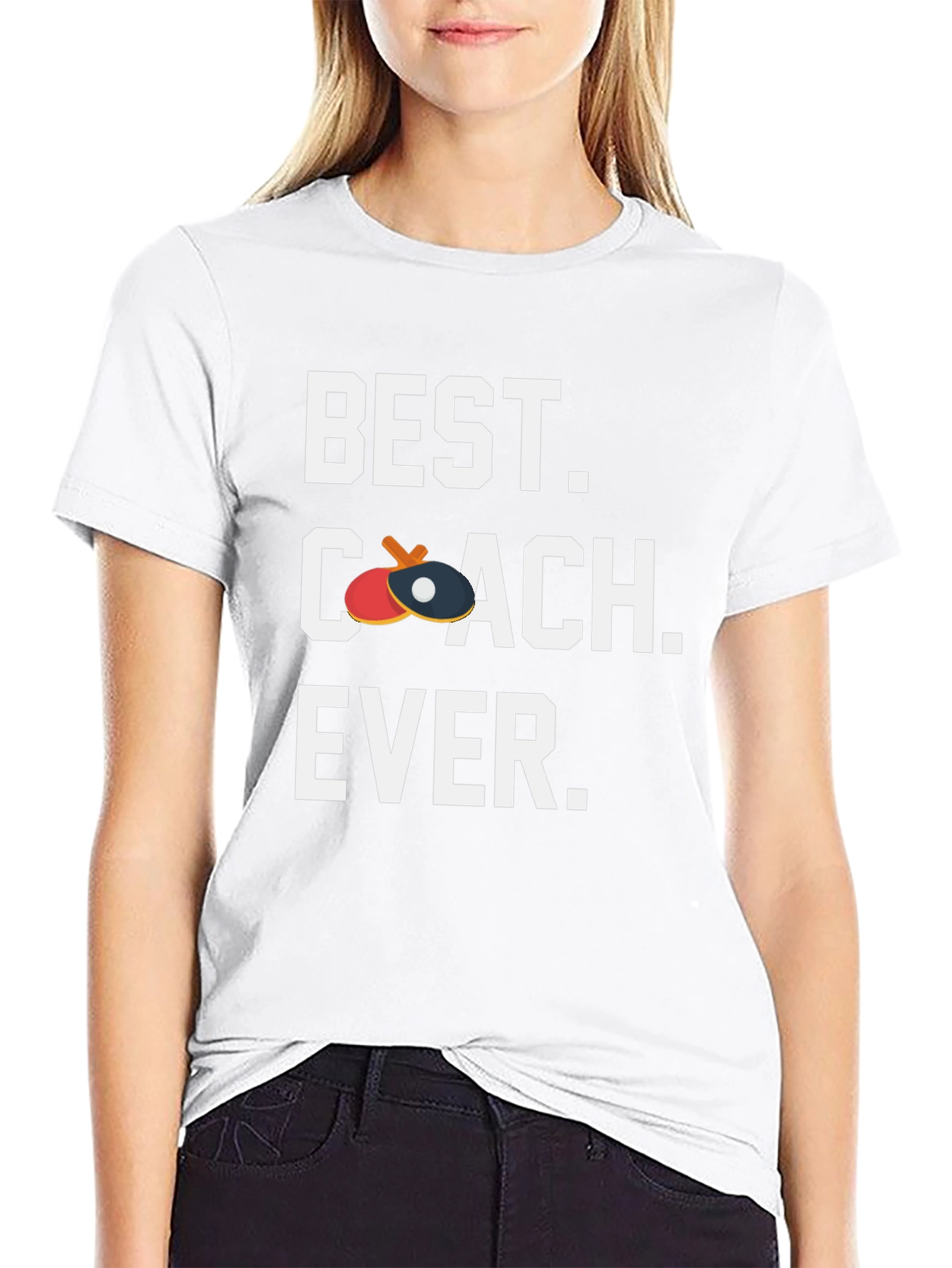 Best Coach Ever T-Shirt - Table Tennis Ping Pong
