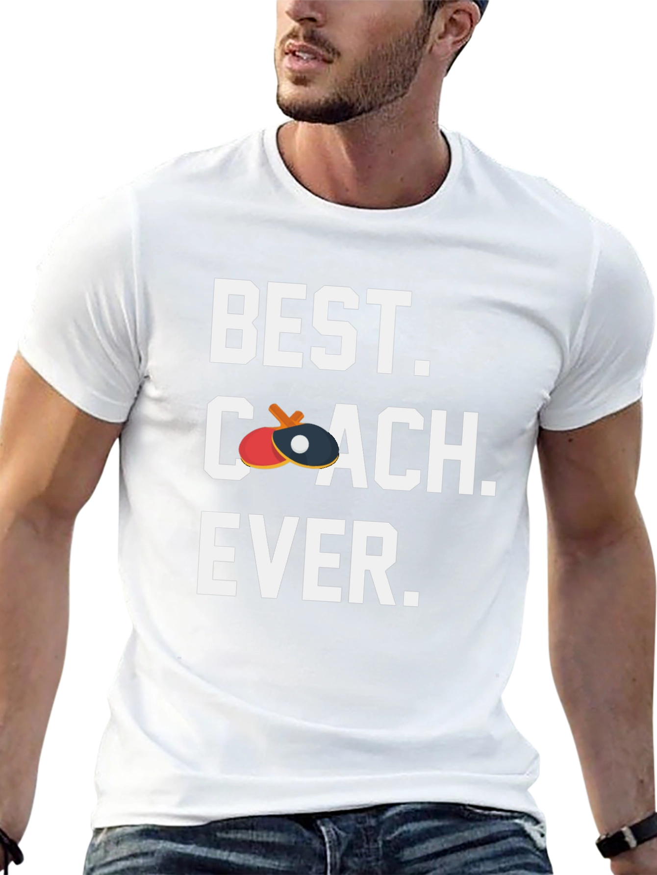 Best Coach Ever T-Shirt - Table Tennis Ping Pong