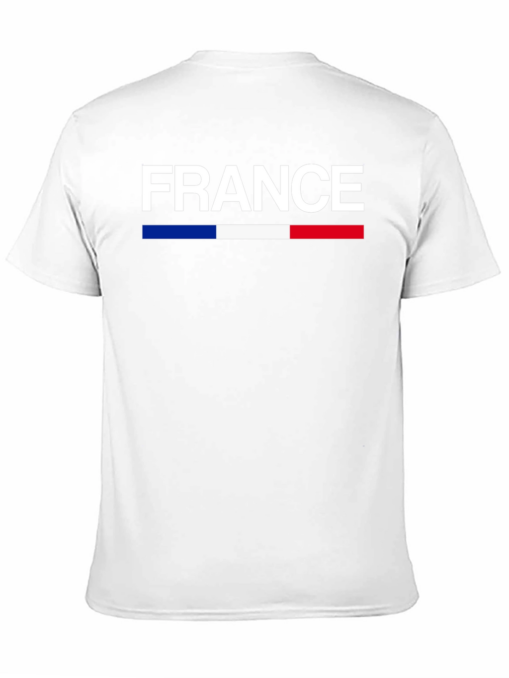 France Flag T-Shirt - Black Crew Neck Graphic Tee
