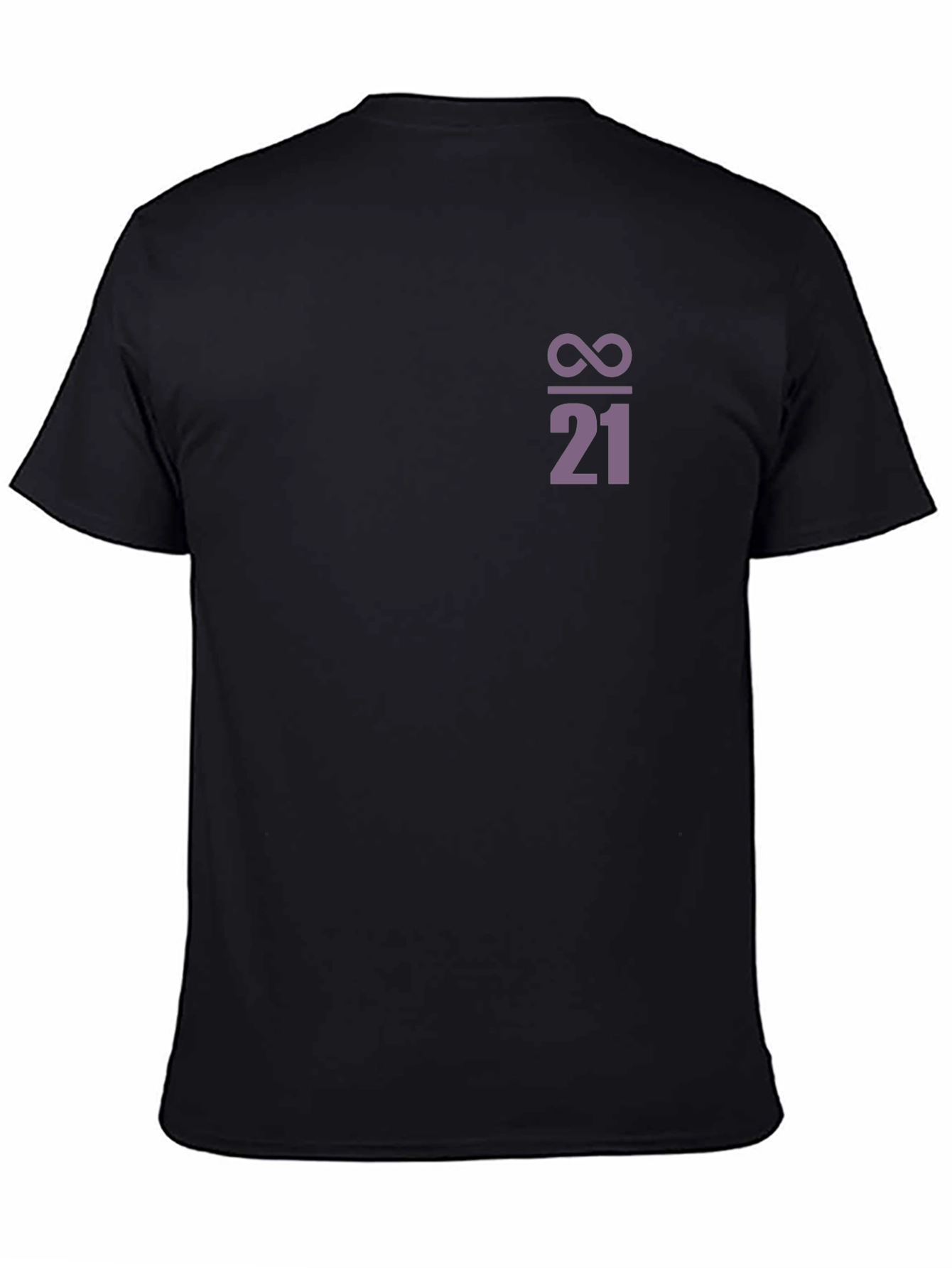 Infinity Divided By 21 Graphic Black T-Shirt