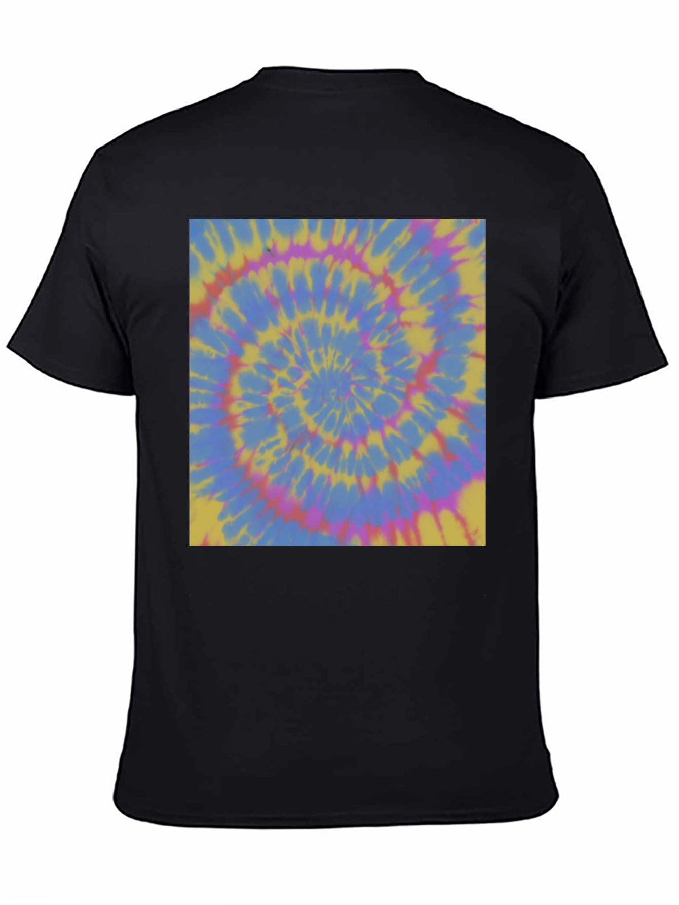 Retro Tie-Dye Spiral Graphic Tee - Unisex