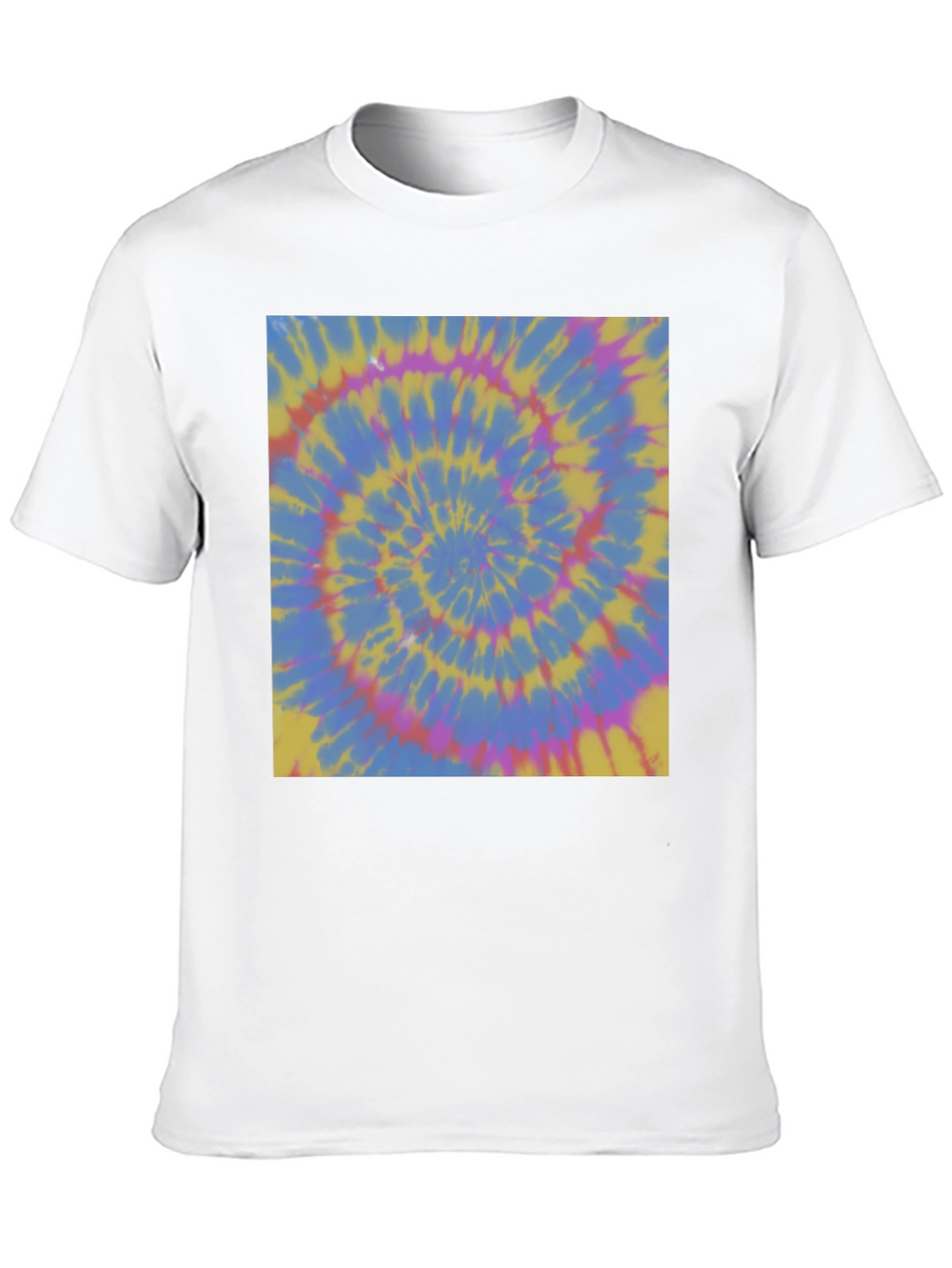 Retro Tie-Dye Spiral Graphic Tee - Unisex