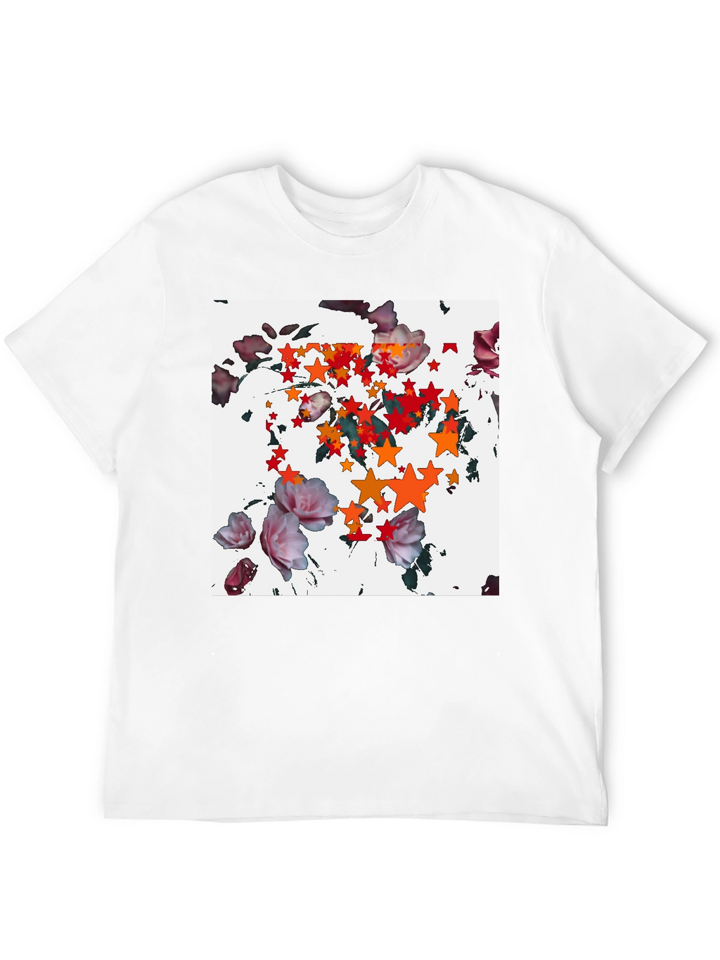 Floral Starburst Black T-Shirt