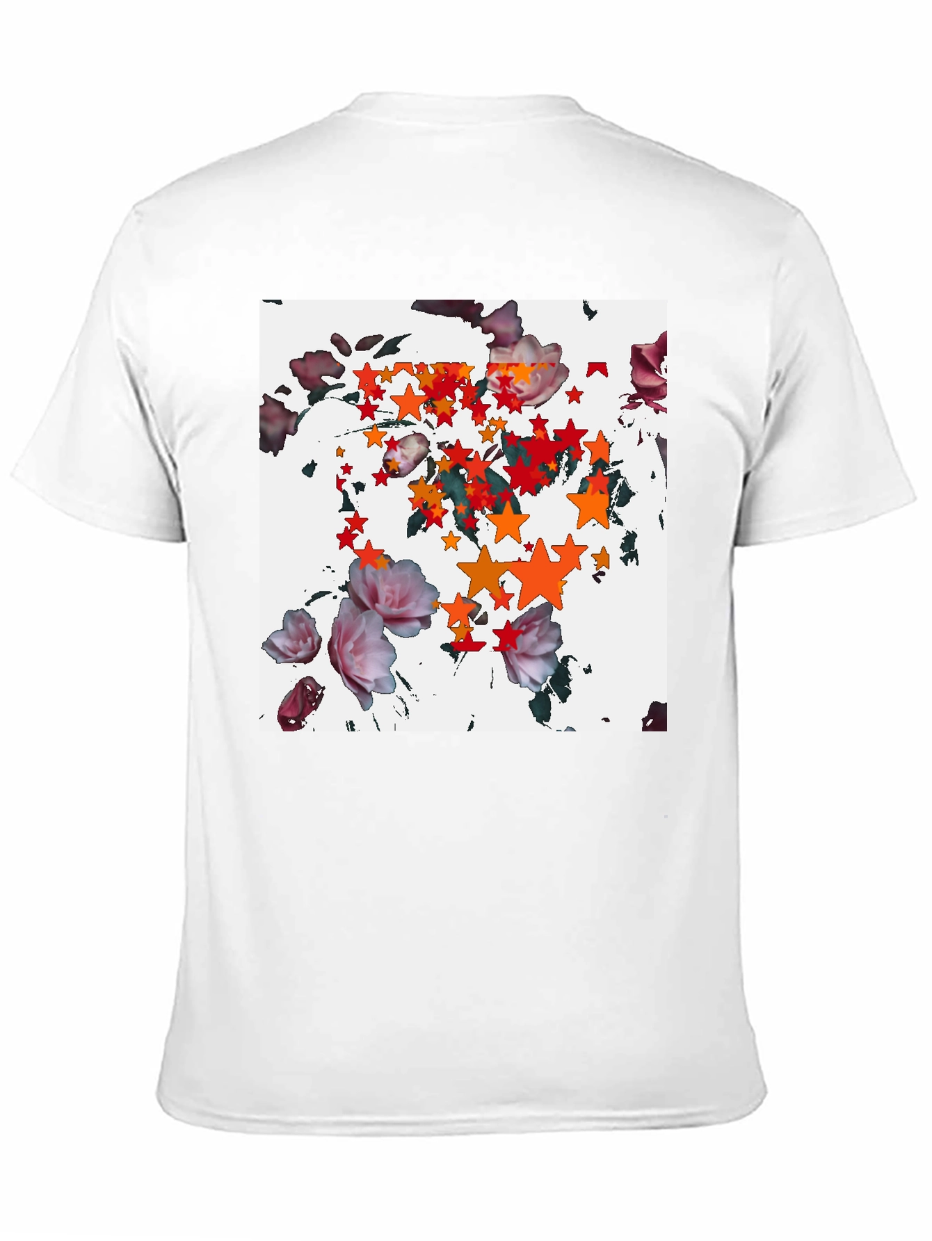 Floral Starburst Black T-Shirt