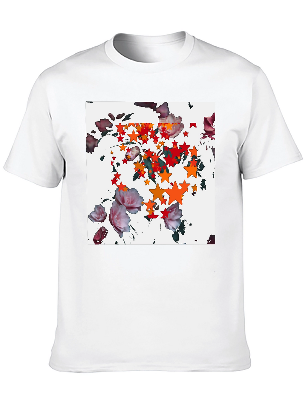Floral Starburst Black T-Shirt