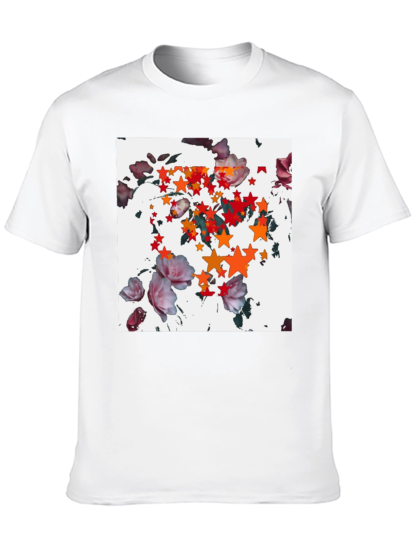 Floral Starburst Black T-Shirt