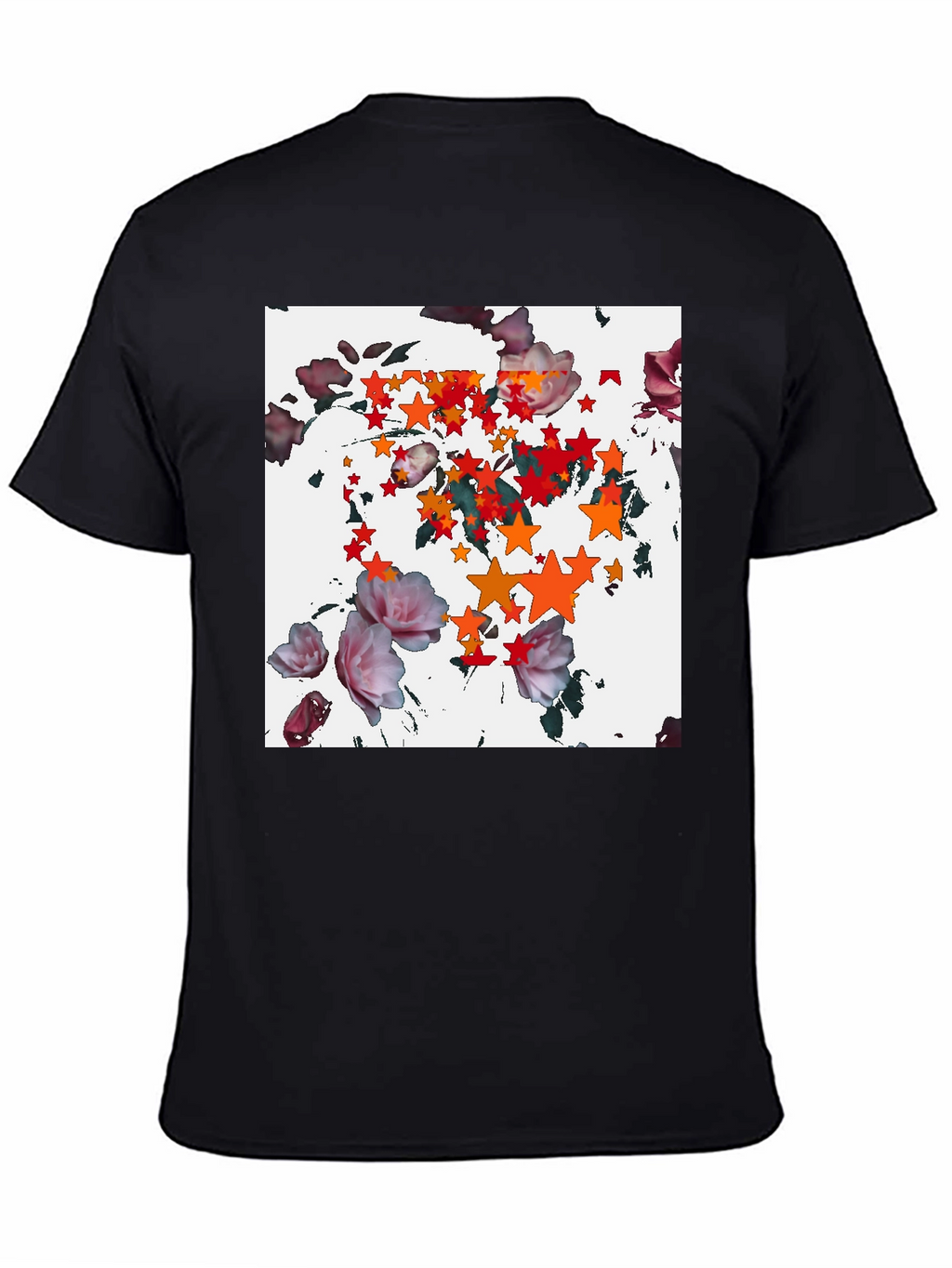 Floral Starburst Black T-Shirt
