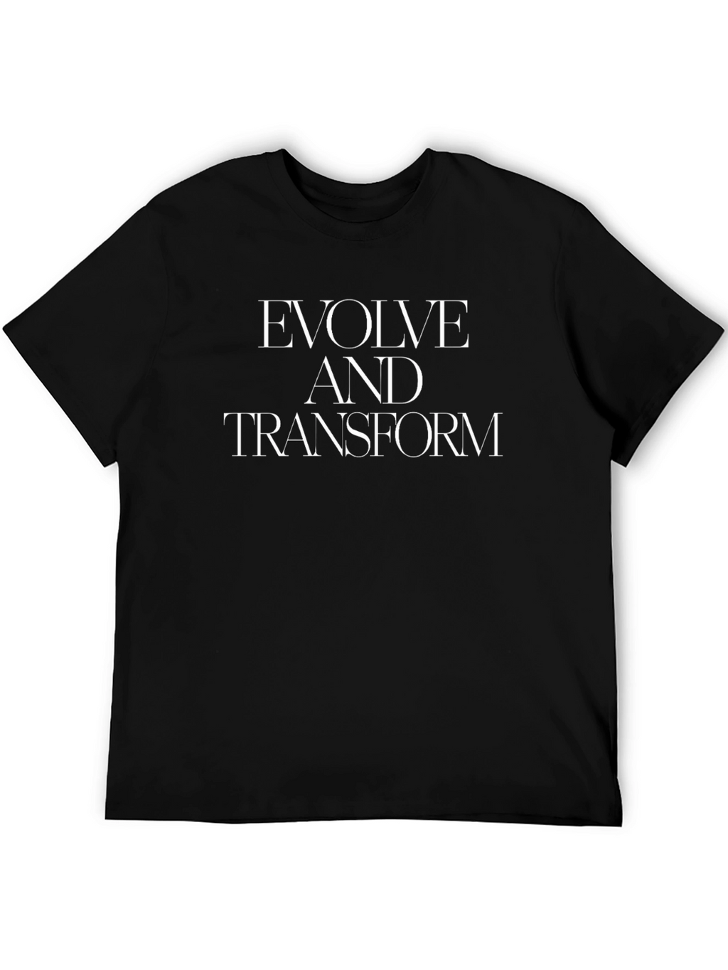 Evolve and Transform Graphic Tee - Black