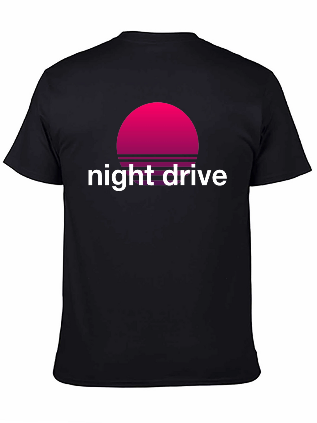 Night Drive Retro T-Shirt - Synthwave Sunset Design