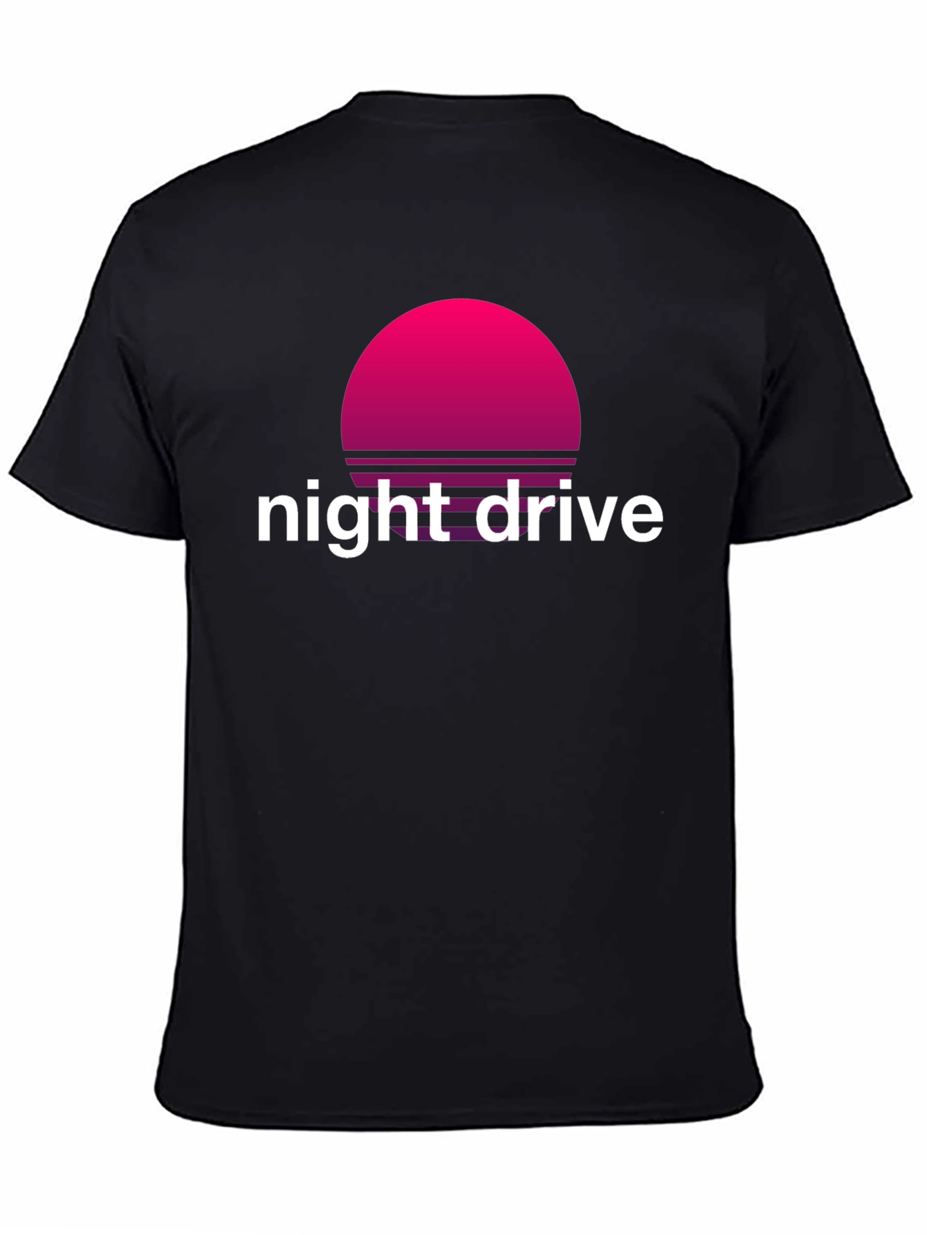 Night Drive Retro T-Shirt - Synthwave Sunset Design