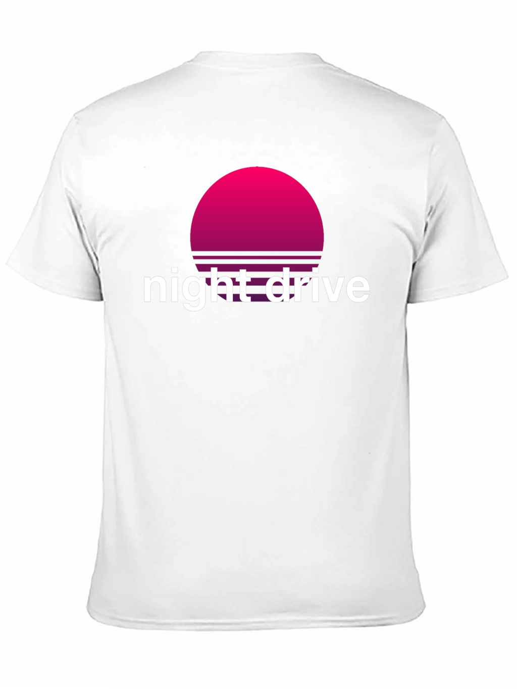 Night Drive Retro T-Shirt - Synthwave Sunset Design