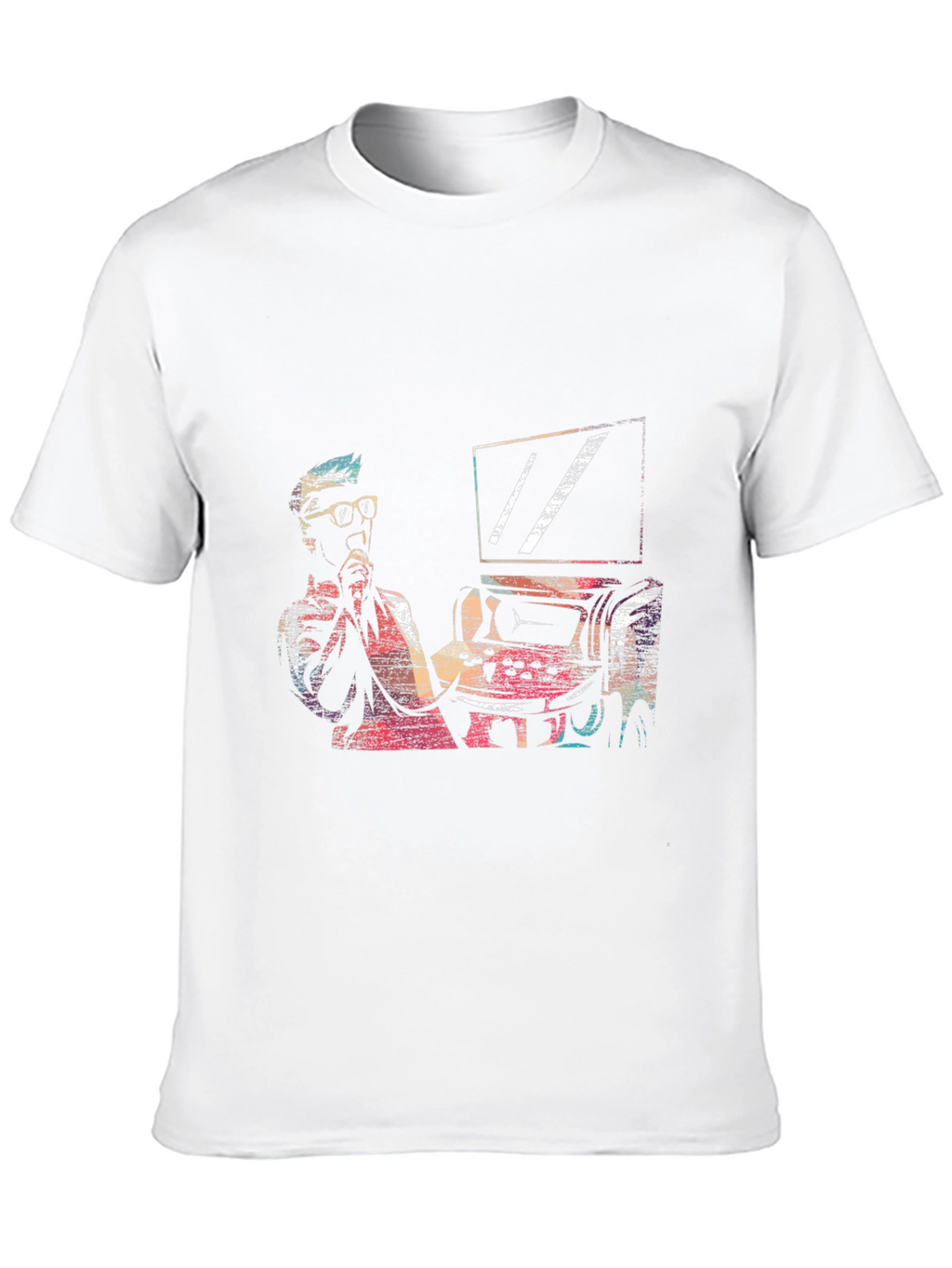 Retro Gamer Graphic Tee - Black Cotton T-Shirt