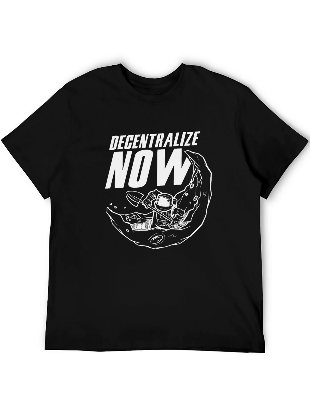Decentralize Now Black Graphic Tee