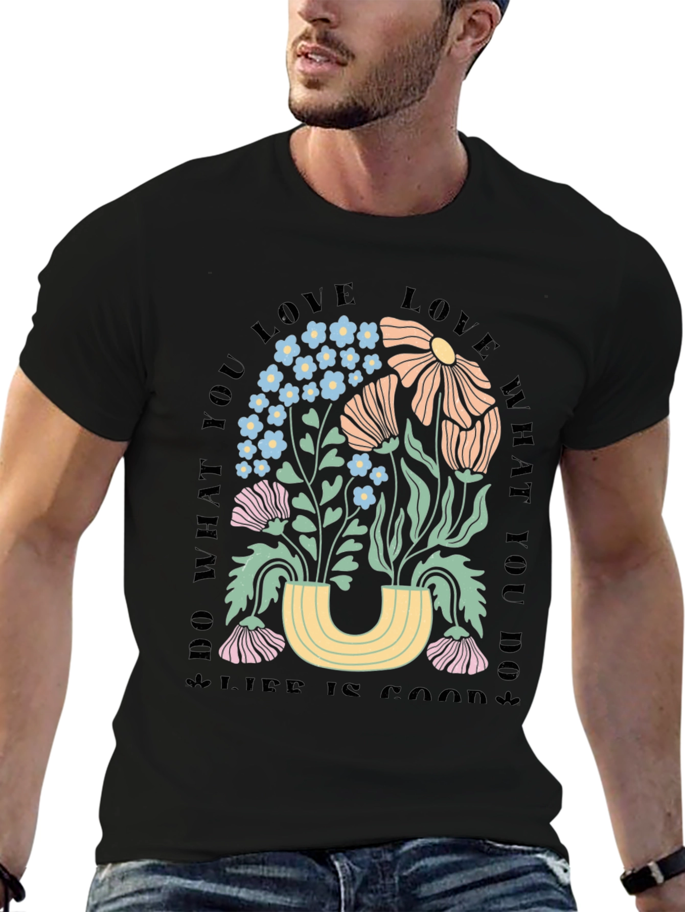 Floral Graphic T-Shirt - Do What You Love