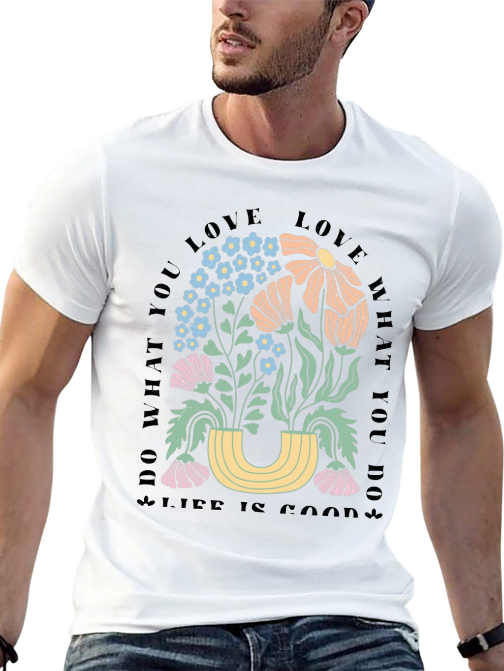 Floral Graphic T-Shirt - Do What You Love