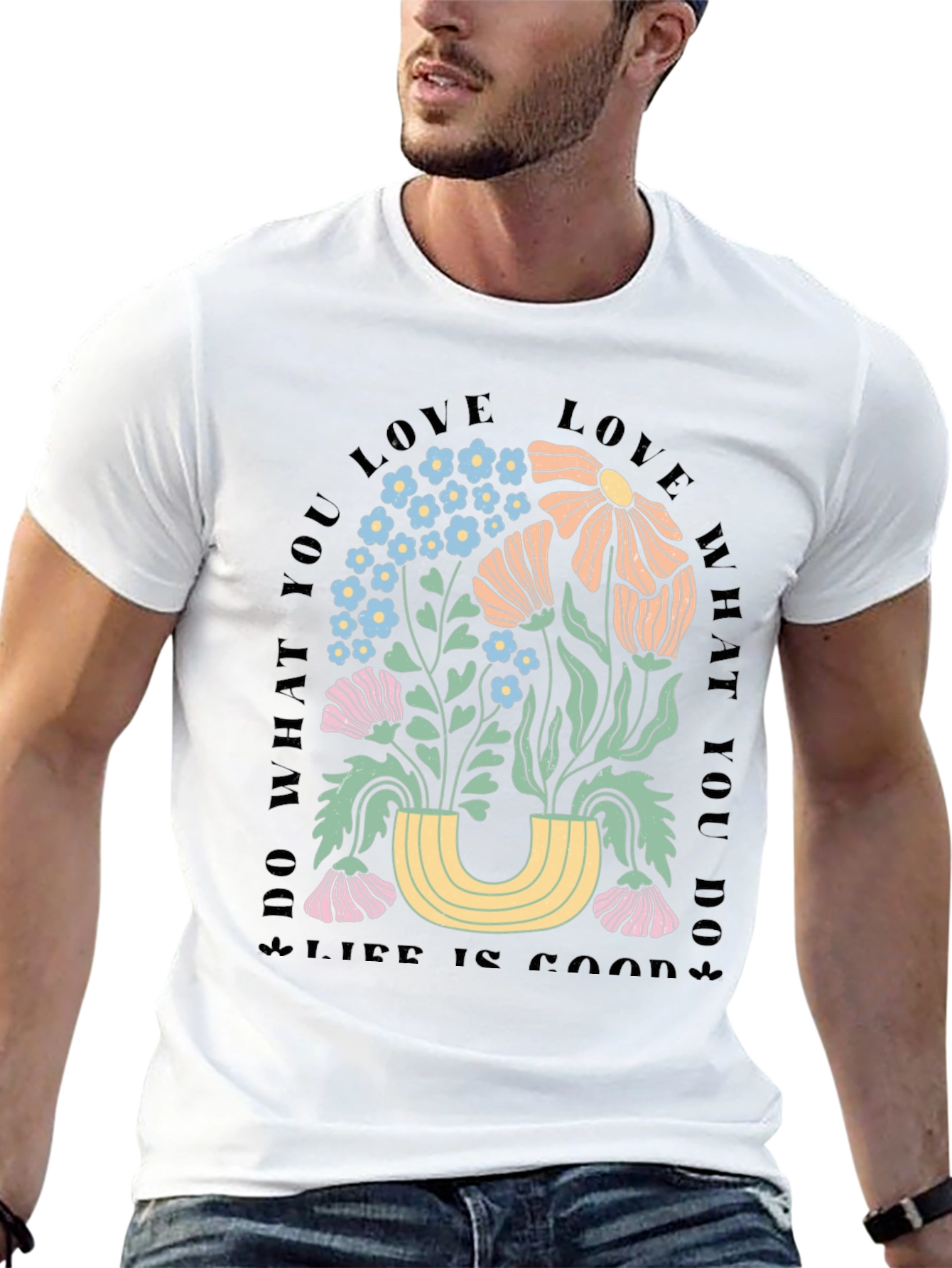 Floral Graphic T-Shirt - Do What You Love