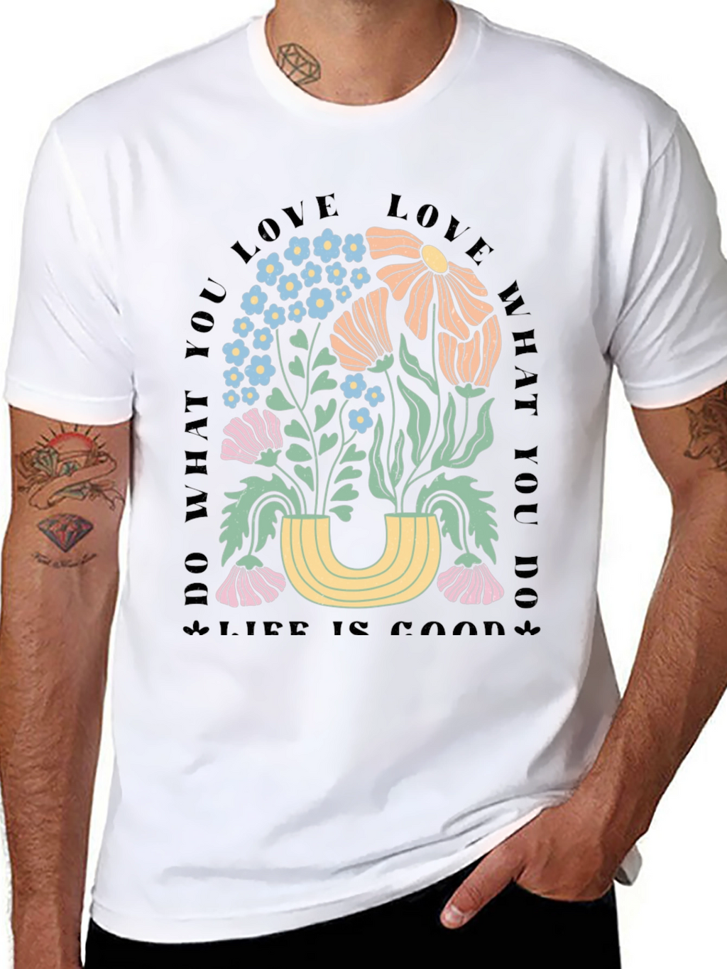 Floral Graphic T-Shirt - Do What You Love