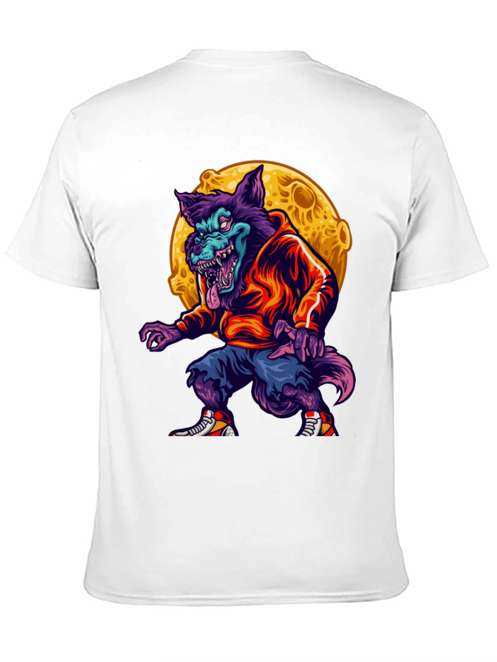 Urban Werewolf Graphic T-Shirt - Moon Design
