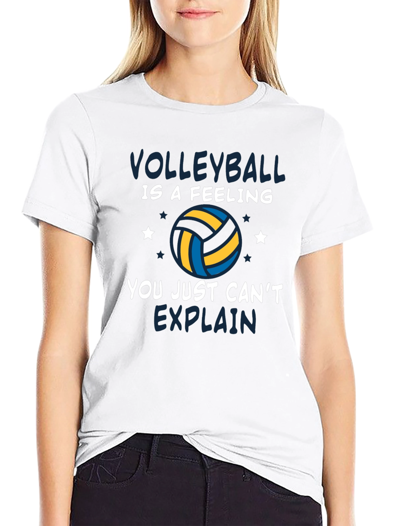Volleyball Is A Feeling Graphic T-Shirt