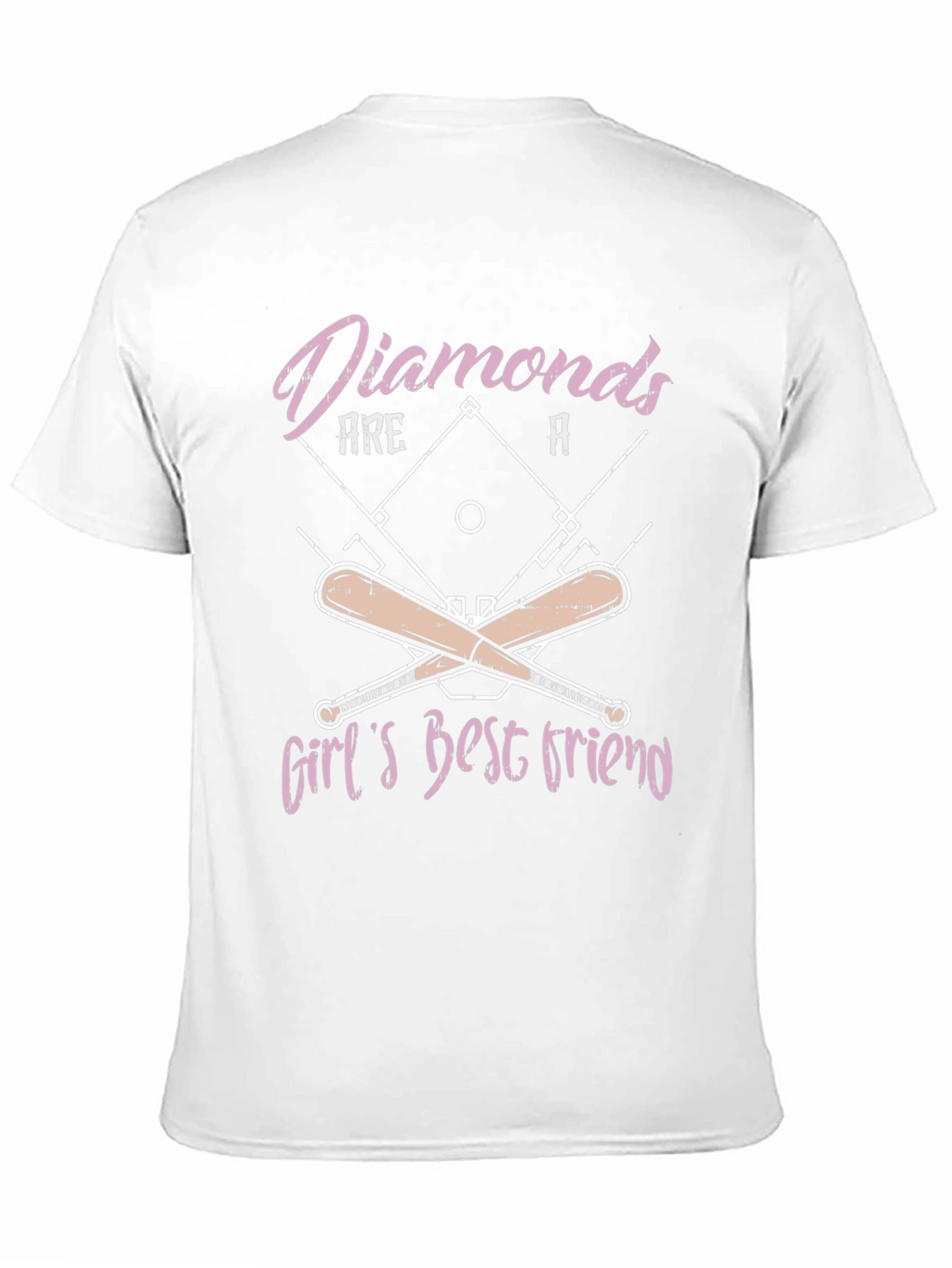 Diamonds Baseball T-Shirt - Girls Best Friend Tee