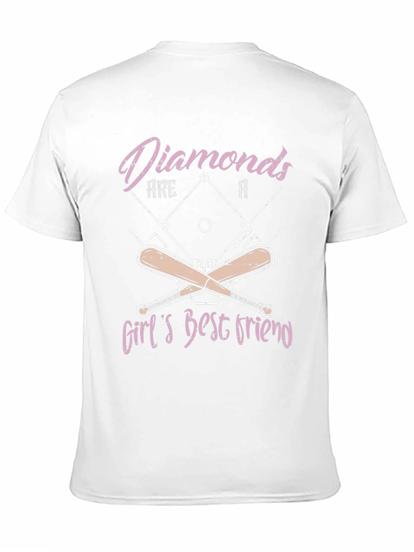 Diamonds Baseball T-Shirt - Girls Best Friend Tee