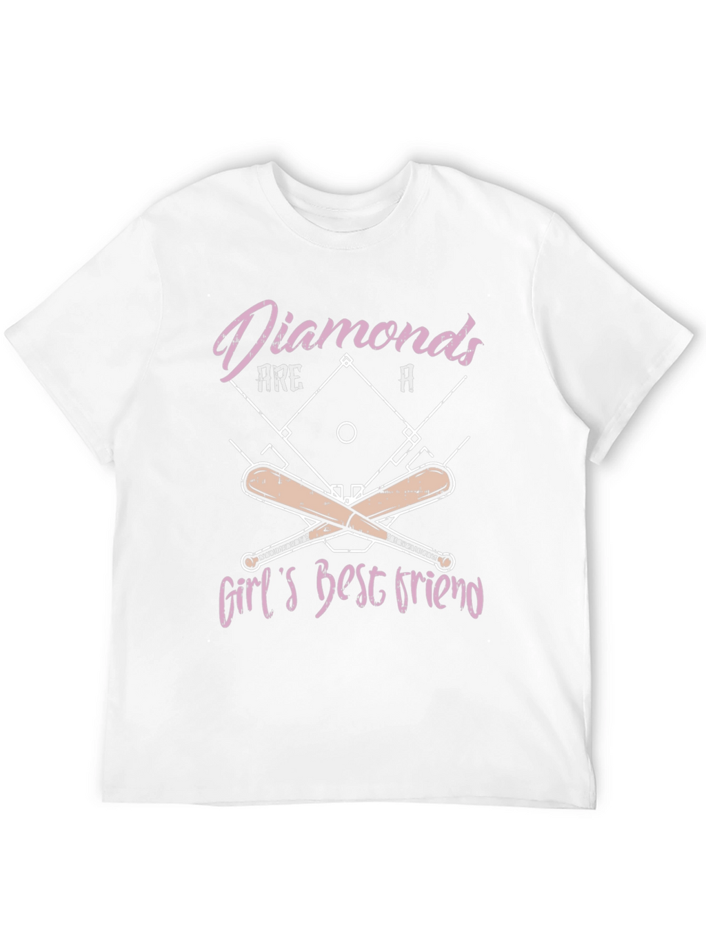 Diamonds Baseball T-Shirt - Girls Best Friend Tee