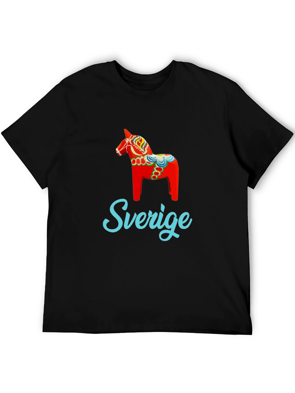 Sweden Dala Horse Graphic T-Shirt