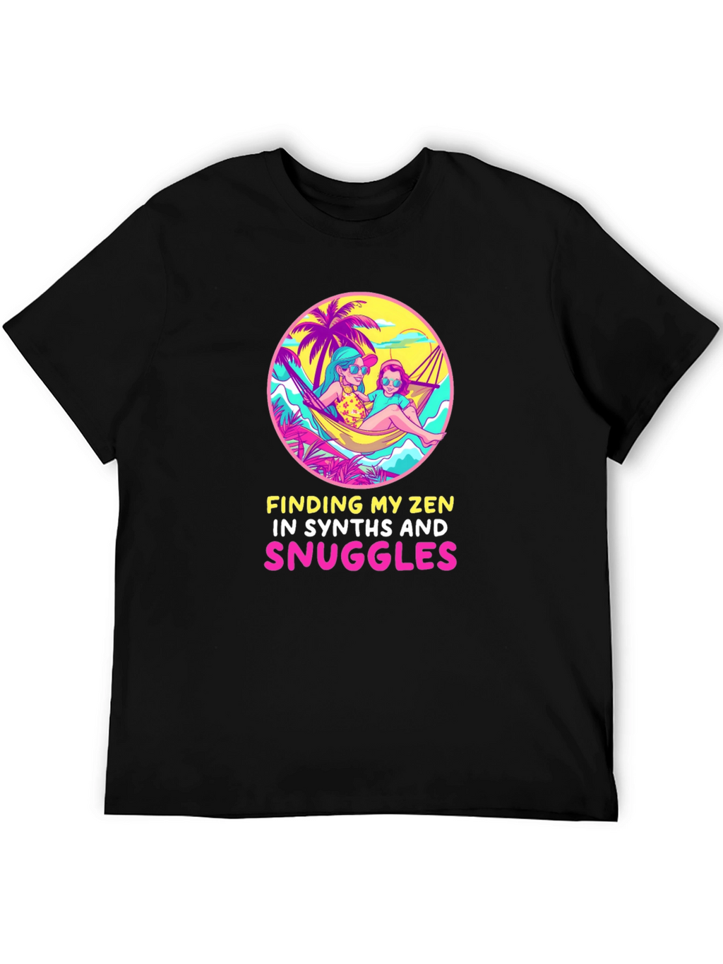 Zen Synthesizer Snuggles Graphic Tee