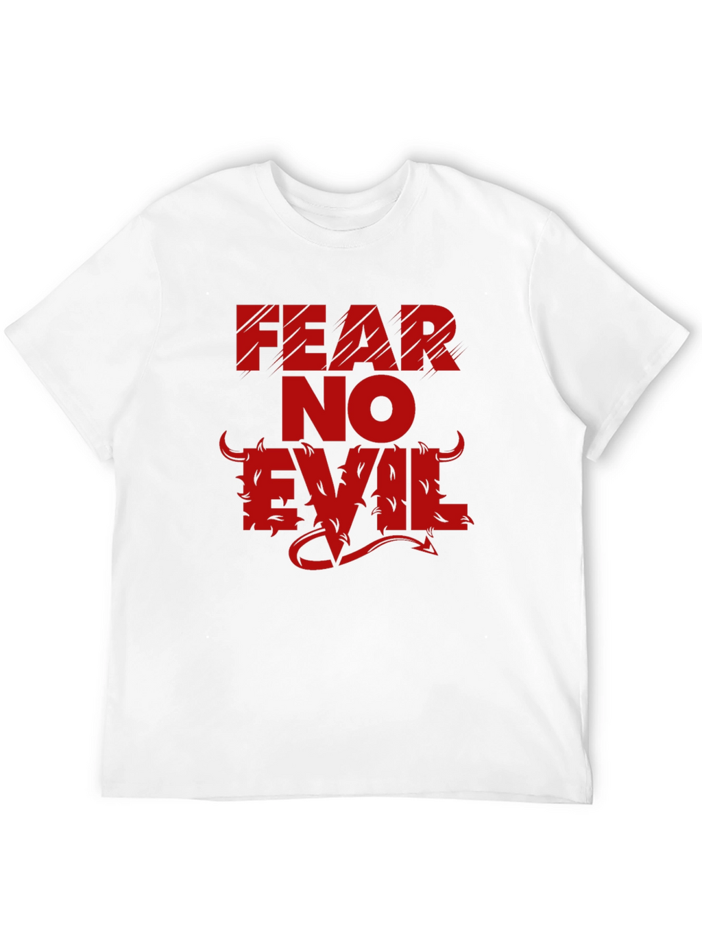 Fear No Evil Graphic Tee - Mens Black T-Shirt
