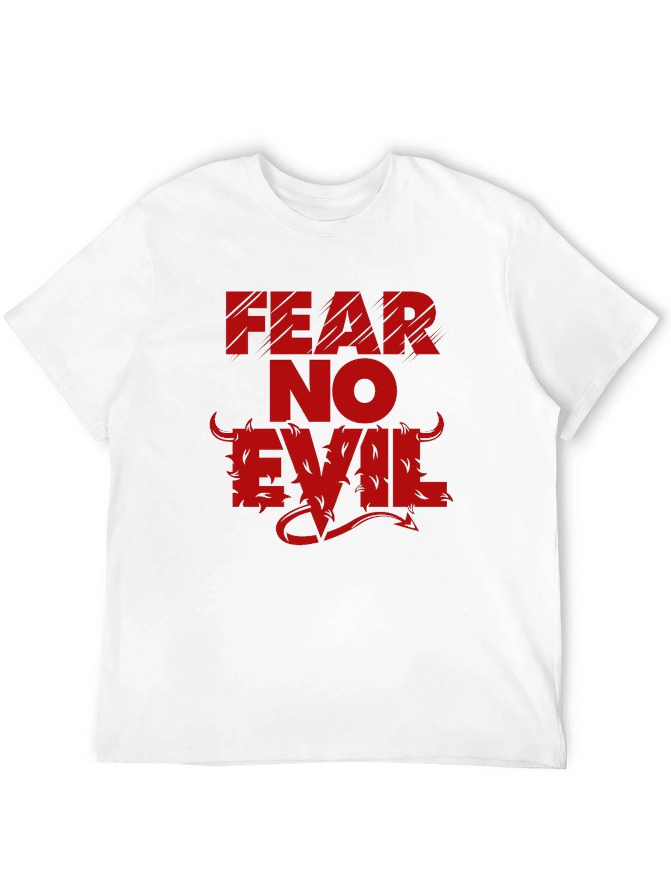 Fear No Evil Graphic Tee - Mens Black T-Shirt