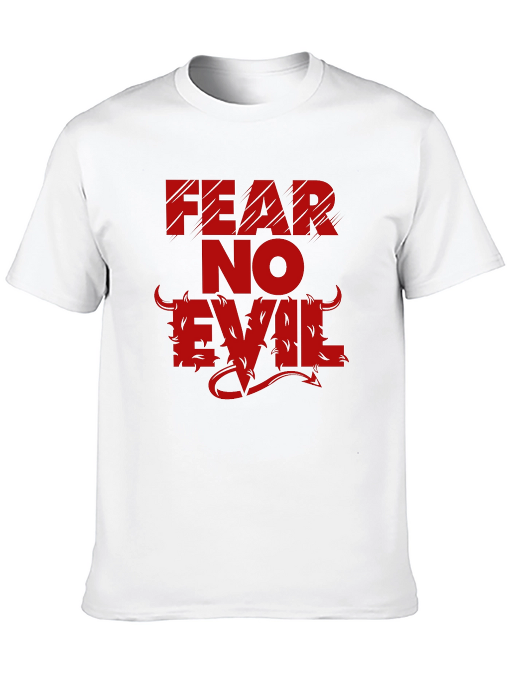 Fear No Evil Graphic Tee - Mens Black T-Shirt
