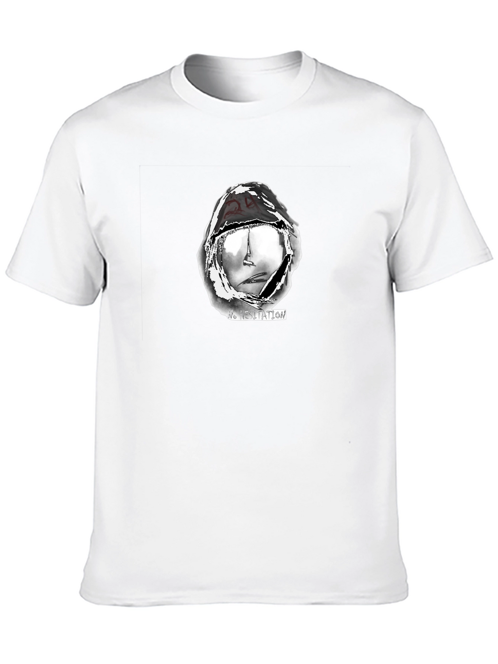No Hesitation Graphic Print Tee - Mens Black T-Shirt